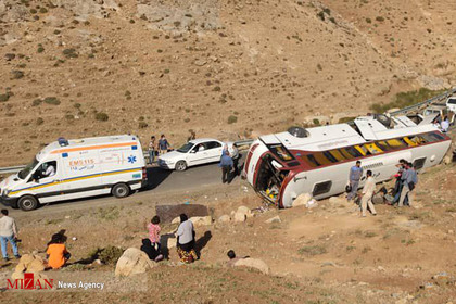 حادثه مرگبار اتوبوس خبرنگاران در ارومیه
