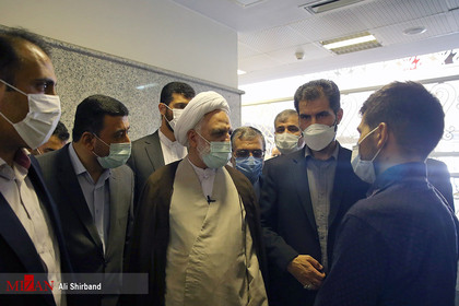 رئیس قوه قضاییه در بازدید از شعب کشیک ۴ مرکز قضایی تهران