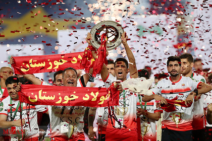 مراسم اهدای جام و جشن قهرمانی فولاد خوزستان در جام حذفی
