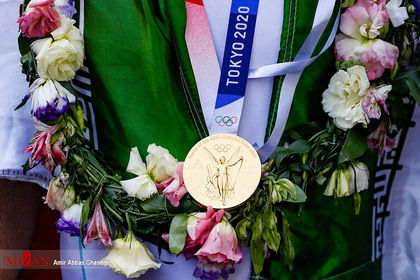 استقبال از  سجاد گنج زاده قهرمان کاراته المپیک ۲۰۲۰ توکیو در اسلامشهر