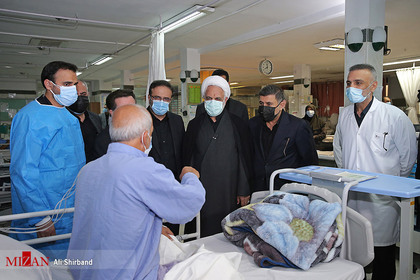 بازدید رئیس قوه قضاییه از بیمارستان امام خمینی کرج