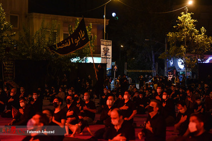 عزاداری شب پنجم ماه محرم در میدان فلسطین
