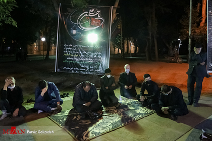 عزاداری شب عاشورا در هیئات مذهبی شهرستان اهر
