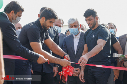افتتاح کمپ تمرینی کشتی با حضور حمید سجادی وزیر ورزش و ‌جوانان ایران 
