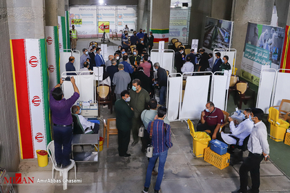 افتتاح بزرگترین مرکز واکسیناسیون شبانه روزی تهران در ورزشگاه تختی