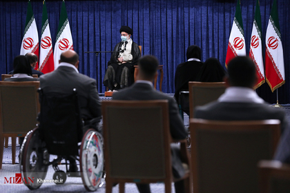 دیدار قهرمانان المپیک و پارالمپیک ایران در بازی‌های ۲۰۲۰ توکیو با رهبر انقلاب
