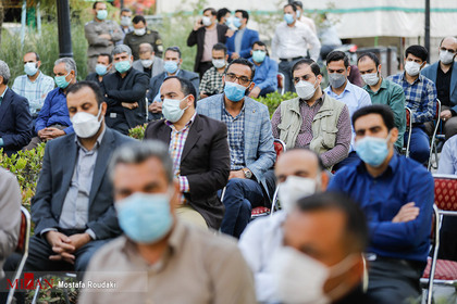 مراسم عطر افشانی مزار شهدای گمنام با حضور مقامات قضایی دادگستری تهران
