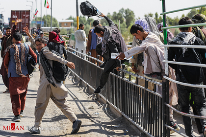 مهاجران افغانستانی در نقطه صفر مرزی