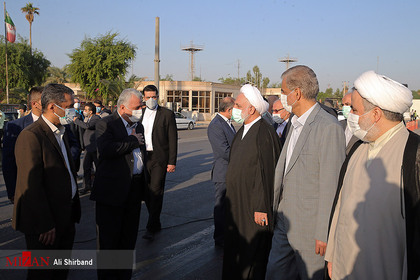 ورود رئیس قوه قضاییه به فرودگاه شهید سلیمانی اهواز
