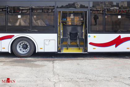 آیین بهره برداری از ۱۱۰ دستگاه اتوبوس جدید
