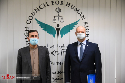 دیدار نماینده کشوری دفتر مقابله با مواد مخدر و جرم سازمان ملل متحد در ایران با دبیر ستاد حقوق بشر
