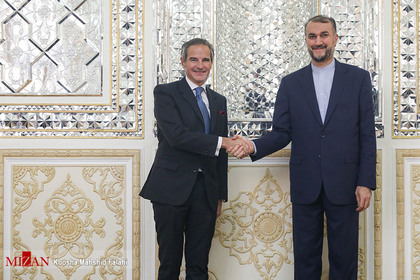 دیدار مدیرکل آژانس بین‌المللی انرژی اتمی با وزیر امور خارجه ایران
