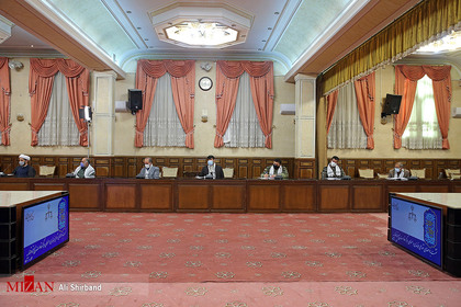 نشست رئیس دستگاه قضا با اعضای شورای فرماندهی و مسئولان مرکز مقاومت بسیج قوه قضاییه
