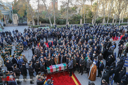مراسم تشییع شهید حسن ایرلو سفیر ایران در یمن
