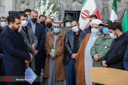 مراسم تشییع شهید حسن ایرلو سفیر ایران در یمن
