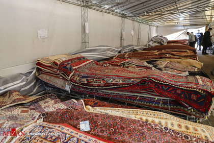 حراج حضوری ۱۱۰۰ تخته فرش سازمان اموال تملیکی
