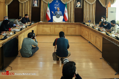 حضور خبرنگاران در نشست خبری سخنگوی دولت سیزدهم

