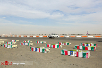 مراسم استقبال از پیکر مطهر شهدای گمنام دفاع مقدس - مشهد
