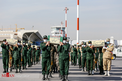 مراسم استقبال از پیکر مطهر شهدای گمنام دفاع مقدس - مشهد