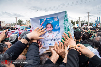 مراسم تشییع پیکر مطهر چهار شهید مدافع امنیت سپاه پاسداران - زاهدان
