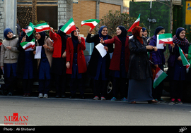 رژه موتورسواران در سی‌و‌هشتمین جشن انقلاب اسلامی