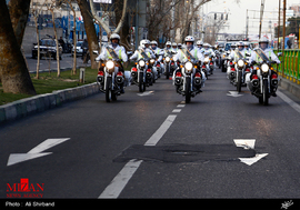 رژه موتورسواران در سی‌و‌هشتمین جشن انقلاب اسلامی