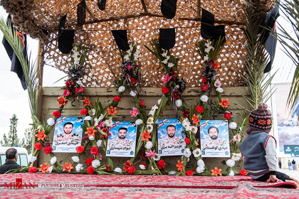 مراسم تشییع پیکر مطهر چهار شهید مدافع امنیت سپاه پاسداران - زاهدان