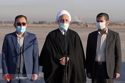 ورود حجت‌الاسلام‌والمسلمین محسنی اژه‌ای به فرودگاه شهید هاشمی‌نژاد مشهد