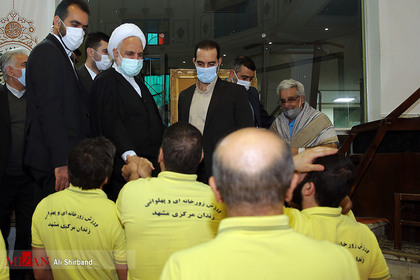 بازدید رئیس قوه قضاییه از زندان مرکزی مشهد