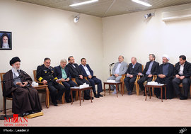 دیدار دبیر و کارشناسان دبیرخانه شورای عالی امنیت ملی با رهبر معظم انقلاب