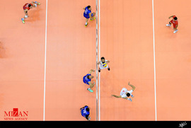 سومين دیدار والیبال ایران و روسیه در لیگ جهانی 2015