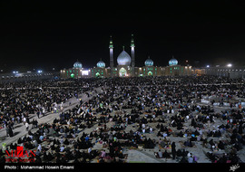 مراسم احیاءِ شب نوزدهم ماه مبارک رمضان در مسجد مقدس جمکران