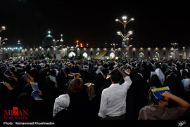 مراسم احیاءِ شب نوزدهم ماه مبارک رمضان در حرم علی ابن موسی الرضا (ع)