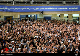 دیدار هزاران نفر از مردم نجف آباد با رهبر معظم انقلاب 