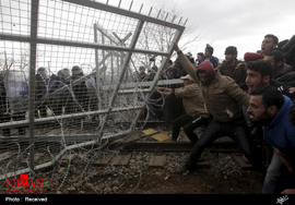 شورش آوارگان در مرز یونان و مقدونیه