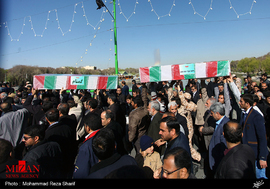مراسم تشییع پیکر شهدای گمنام-اصفهان