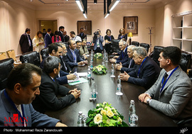 دیدار دکتر لاریجانی با رئیس مجلس آذربایجان 