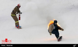 مسابقات اسکی در لباس های فانتزی در روسیه