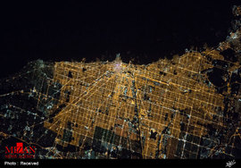 تصویری از شیکاگو در ایستگاه فضایی