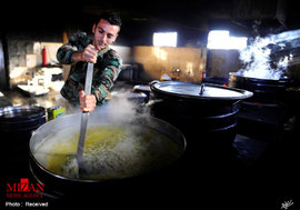 پخت غذای افطاری در سوریه