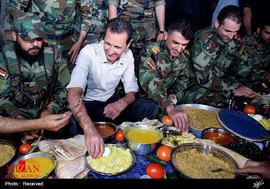 حضور بشار اسد در خط مقدم نبرد با تروریست ها