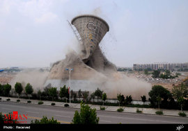 تخریب برج در چین