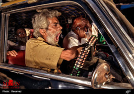 هرج و مرج تاکسی ها در بمبئی