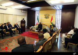 دیدار وزیر امور خارجه با رئیس جمهور غنا