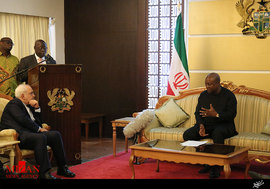 دیدار وزیر امور خارجه با رئیس جمهور غنا