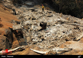 خسارت ناشی از آتش سوزی در کالیفرنیا