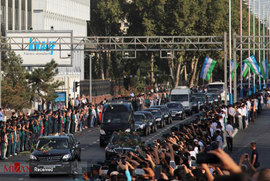 مراسم تشییع جنازه رئیس جمهور ازبکستان