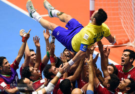 پیروزی تیم ملی فوتسال ایران مقابل برزیل