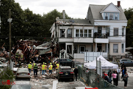 انفجار گاز در خانه مسکونی در نیوجرسی