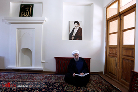 حضور رئیس جمهوری در بیت امام خمینی (ره) - خمین
